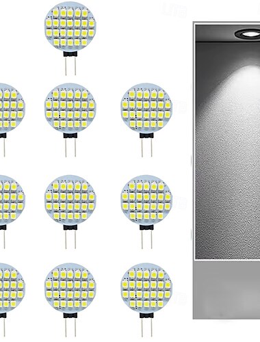  10 Stück LED-Lampen Bi-Pin-Leuchten 250 lm G4 T 24 LED-Perlen SMD 2835 Warmweiß Weiß DC12 V Wohnzimmerbeleuchtung Glühbirne Lichtquelle