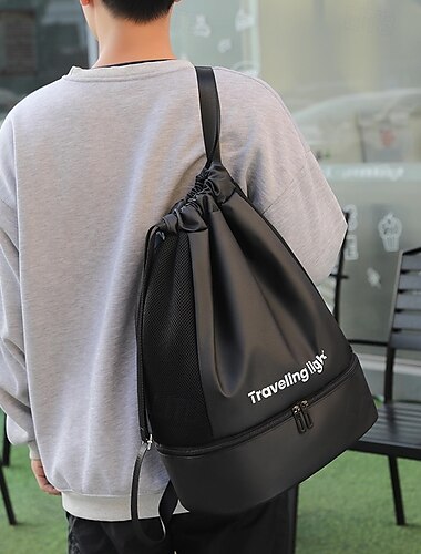  Reiserucksack mit Nass- und Trockentrennung, großes Fassungsvermögen für Kurztrips, leichtes Handgepäck, Business-Reisetasche, Sport- und Gym-Rucksack