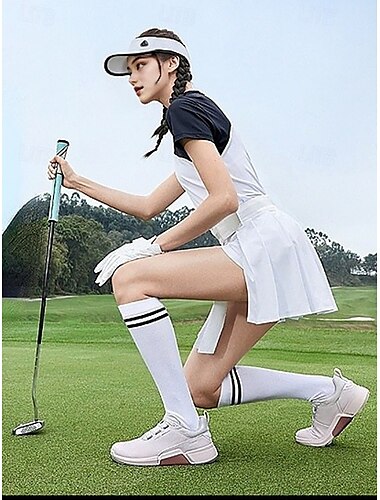  Damen-Streifensocken - vier Größen - stilvoll und bequem, geeignet für Golf und andere Outdoor-Aktivitäten