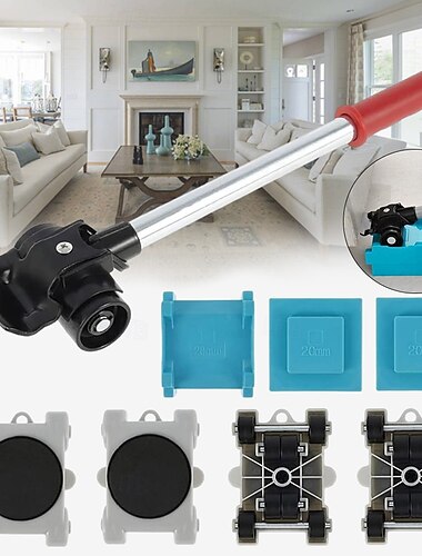 meubellift verhuisgereedschapset 440lb zware meubellift met 4 katrollen gemakkelijk &veilige verhuisset voor banken koelkasten banken tapijt &harde vloeren