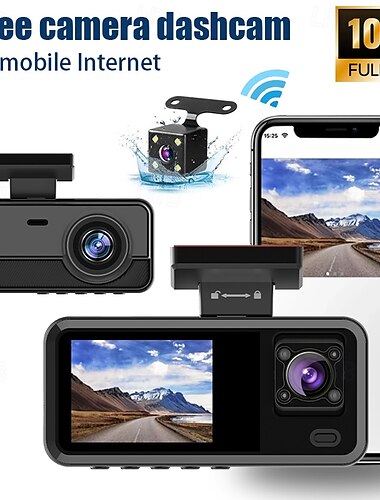  auto dvr auto recorder 1080p auto camera voor en achter auto auto recorder met nachtzicht 24 uur parkeermodus