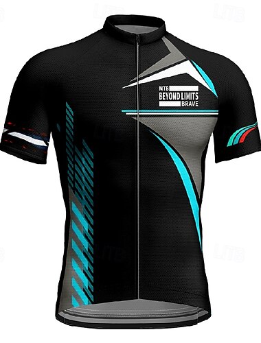  Męskie Koszulka rowerowa Krótki rękaw Rower Tee Tshirt Dżersej z 3 tylnymi kieszeniami Kolarstwo górskie Oddychający Szybkie wysychanie Anatomiczny kształt Odprowadzające wilgoć Czarny Żółty Niebieski