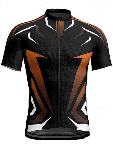  Męskie Koszulka rowerowa Krótki rękaw Rower Tee Tshirt Dżersej z 3 tylnymi kieszeniami Kolarstwo górskie Oddychający Szybkie wysychanie Anatomiczny kształt Odprowadzające wilgoć Żółty Czerwony