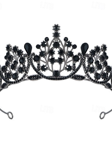  Geburtstagsparty Kristall Strass Krone für Geburtstagsköniginnen und Prinzessinnen für Haarschmuck