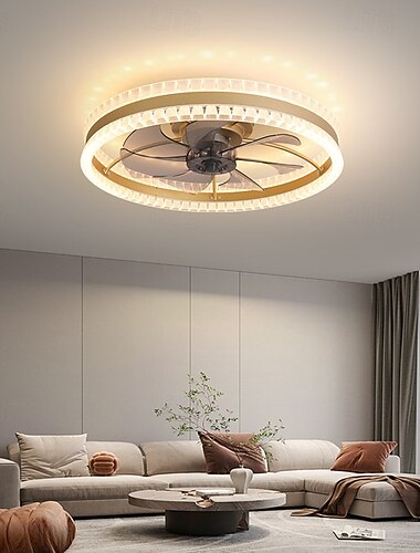  50 cm Bimbar Takfläkt Metall Akryl Modern Nordisk stil 220-240V
