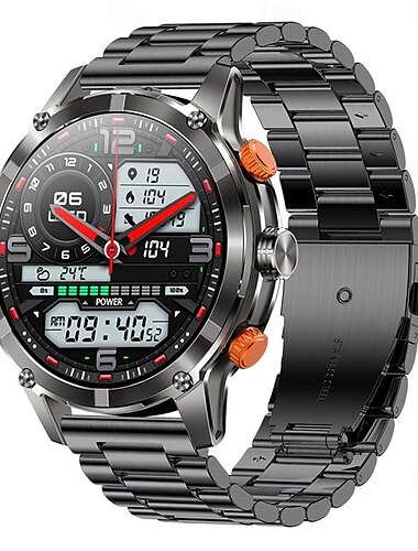  CF55 Smart klocka 1.7 tum Smart Klocka Blåtand Stegräknare Samtalspåminnelse Fitnessmätare Kompatibel med Smartphone Unisex Lång standby Handsfreesamtal Vattentät IP 67 51mm klockfodral