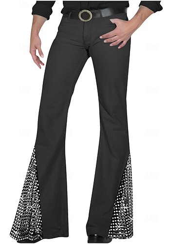  Retro / vintage Anii 1960 Hippie Pantaloni Pantaloni cu fund clopot Hippie Paiete Bărbați Halloween Carnaval ziua îndragostiților Serată festival de muzică Parada Mândriei Adulți Pantaloni