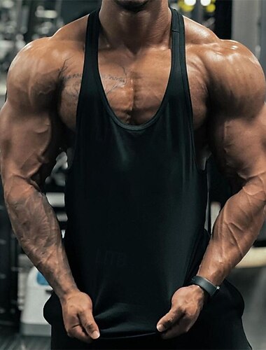  Herre Tanktop Vest Top Underskorte Ærmeløs skjorte Uden ærmer Dyb U Sommer Vanlig Mode Designer Basale Ferierejse Gade I-byen-tøj Sort Hvid Gul Top T-shirt til mænd