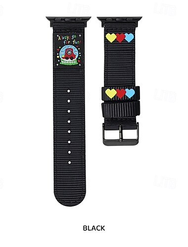  Solo loop Kompatibel med Apple Watch-klokkereim 38mm 40mm 41mm 42mm 44mm 45mm 49mm Søtt Justerbar Lerret Erstatningsklokkerem til iwatch Ultra 2 Series 9 8 7 SE 6 5 4 3 2 1