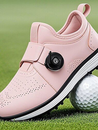  Hellblaue Golfschuhe für Herren mit verstellbarem Drehverschluss, atmungsaktives Design, sportliches Outdoor-Golfschuhwerk