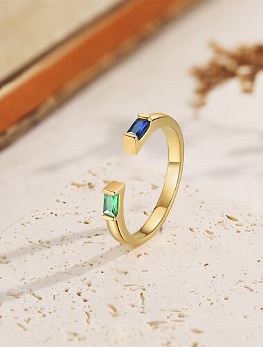  Personalisierter Geburtssteinring das beste Geschenk für Mama - gravierter Schmuck für Frauen Geschenk für Muttertag Frauentag Valentinstag Jubiläum Weihnachten Geburtstag