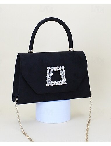  Handtasche Hochzeit Abend Party elegante Hochzeit mit reiner Farbe Abendhandtasche mit Kristall 2025