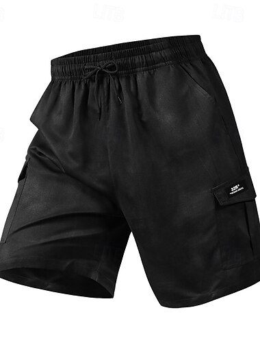  Voor heren Tactische korte broek Cargoshorts Kampeershorts Korte broek Wandelshorts Elastische taille Meerdere zakken Recht been Overgangskleur Vochtregelerend Draagbaar Knielengte Buiten Casual