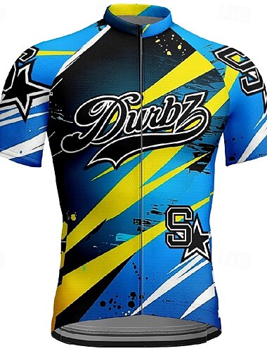  Hombre Maillot de Ciclismo Manga Corta Bicicleta Camiseta Maillot con 3 bolsillos traseros MTB Bicicleta Montaña Transpirable Secado rápido Diseño Anatómico Capilaridad Morado Azul Morado Degradado