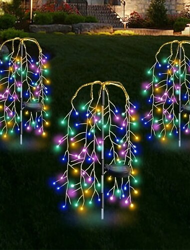 солнечные фонари уличные водонепроницаемые садовые светильники на солнечных батареях для двора декоративные уличные сказочные деревья светодиодные красочные светильники патио дорожка декор садоводство   солнечные фонари уличные водонепроницаемые садовые светильники на солнечных батареях для двора декоративные уличные сказочные деревья светодиодные красочные светильники патио дорожка декор садоводство