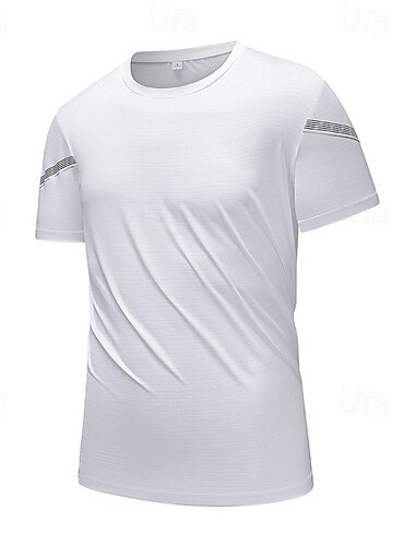  Herren T Shirt T-Shirt Kurzarmshirt Kurzarm Rundhalsausschnitt Sommer Einfach Mode Designer Basic Schnelltrocknend Urlaub Straße Ausgehen Schwarz Weiß Blau Top T-Shirt für Herren