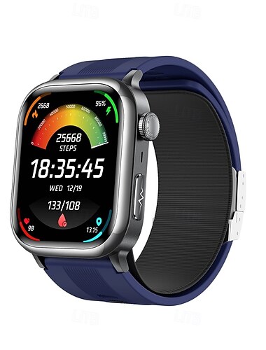  tk66 Chytré hodinky 2.06 inch Inteligentní hodinky Bluetooth EKG + PPG Monitorování teploty Krokoměr Kompatibilní s Android iOS Dámské Muži Krokovač IP 67 49mm pouzdro na hodinky