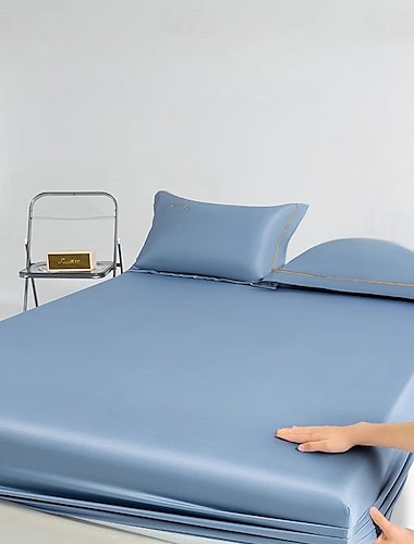  IJszijde Beddegoed Een stuk Comfortabele Zomer Koele Bedbedekking Matrasbedekking Stofbedekking Bescherming