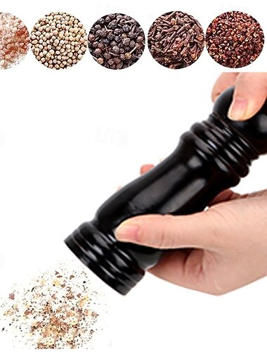  Mlýnek na černý pepř, mlýnek na sůl, znovu naplnitelný, nastavitelná hrubost, keramický mlecí mechanismus pro domácí kuchyň, grilování, párty