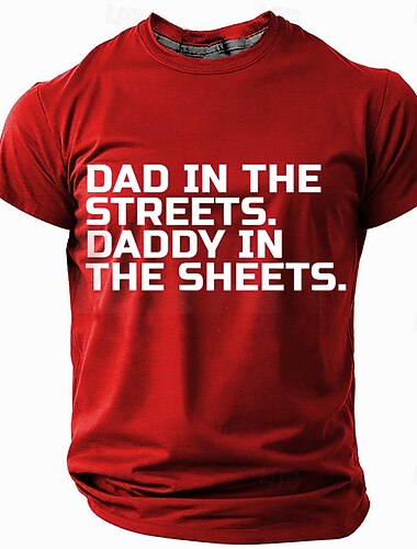  Hombre Argot divertido padre Camiseta Manga Corta Camiseta Impresión 3D Cuello Barco Camisa Moda Diario Casual Calle Casual Diario Negro Rojo Azul Piscina Verano Primavera Ropa S M L XL XXL XXXL