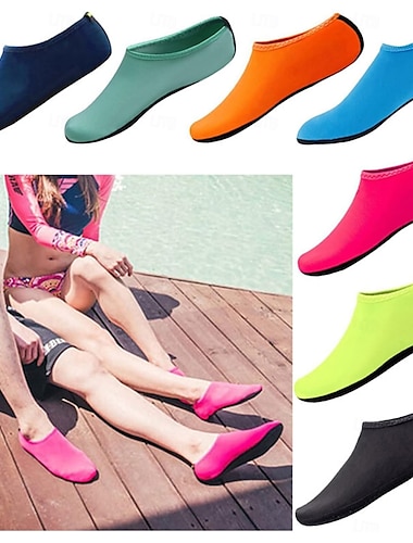  Zapatos de agua de verano de secado rápido calcetines acuáticos antideslizantes para mujeres hombres y niños para deportes en el mar y la piscina
