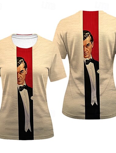  T-shirt Manifesto retrò Ragazza retrò Grafico Per Per donna Adulti Mascherata Stampa 3D Vacanza Feste