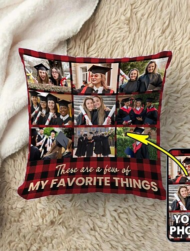  Skreddersydd putetrekk legg til bildet ditt beste eksamensgave personlig foto design bilde motetrend putevårdepute 1stk personlig gave skreddersydd mine favoritt ting