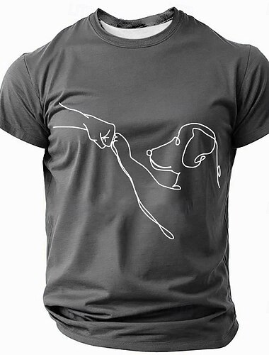  Per uomo Animale Divertente Maglietta Manica Corta maglietta Stampa 3D Girocollo Camicia Moda Esagerato Quotidiano Feste Streetwear Casuale Nero Rosso Blu Estate Primavera Abbigliamento S M L XL XXL