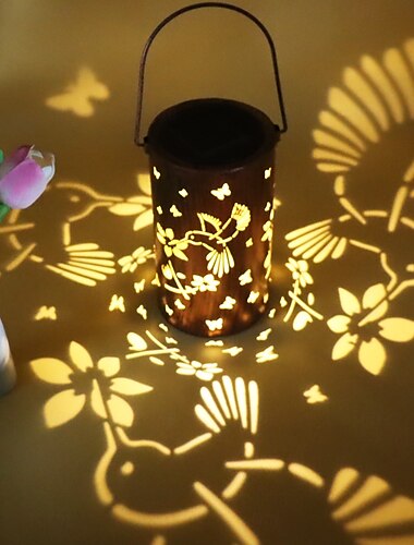 Solar Lanterns Outdoor, Waterproof Hanging Solar Lantern Garden Decor, Solar Lights for Backyard Porch Patio Table Yard Balcony Lawn Pathway, Gifts for Women Grandma Mom