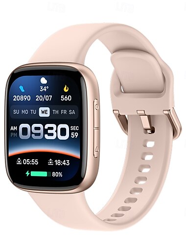  696 GTX20 Smart Watch 1.85 inch Smartur Bluetooth Skridtæller Samtalepåmindelse Sleeptracker Kompatibel med Android iOS Dame Herre Handsfree opkald Beskedpåmindelse IP 67 38 mm urkasse