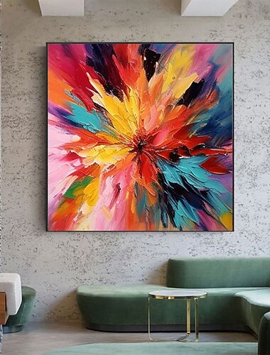  Peinture à l'huile faite à la main sur toile, décoration murale, couleurs modernes, abstraite, pour la maison, le bureau, l'hôtel, le club, cadre tendu, peinture suspendue/enroulée, sans cadre,
