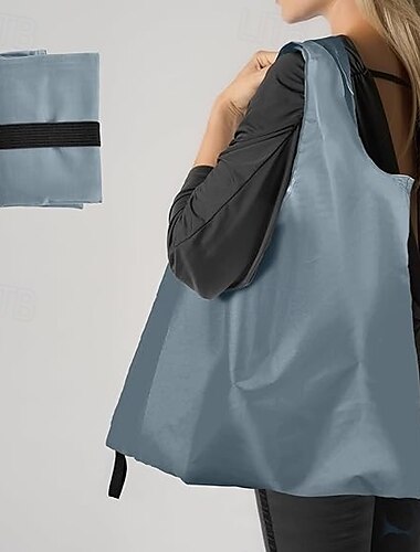  Faltbare Einkaufstasche, wasserdichte, wiederverwendbare Einkaufstasche, strapazierfähige Öko-Tasche aus Polyester, tragbare Handtasche aus Nylon zum Einkaufen, Reisen und für den täglichen Gebrauch