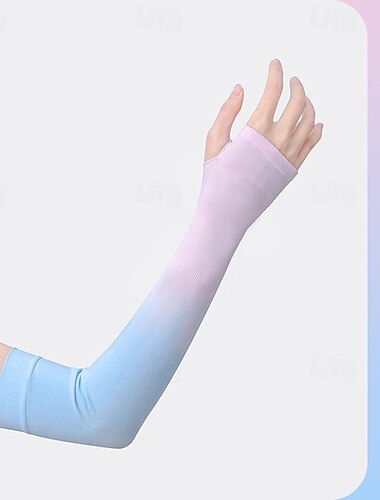  Farbtöne Ice Sleeves Damen Sommer Ice Silk Sonnenschutz-Ärmel Fahr- und Radschutz Anti-UV
