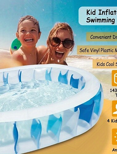  Piscine gonflable de 90 à 60 pouces, piscine familiale pliable pour piscine à balles