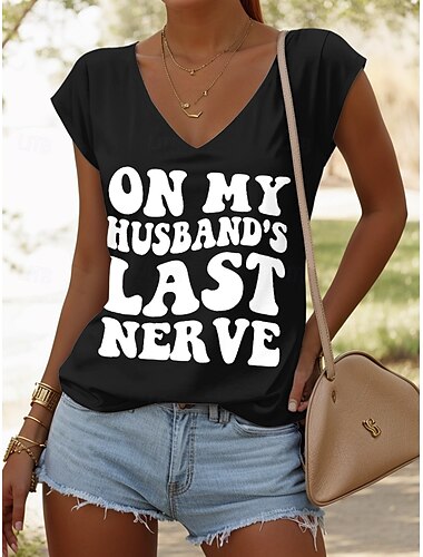  Damen Camisole-Tanktop Grafik Buchstabe Stilvoll Lässig Ärmellos V Ausschnitt Normale Oberteile Täglich Druck Schwarz Rosa Blau Grün Sommer Frühling