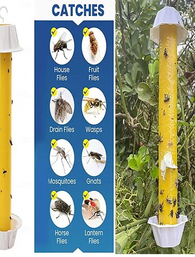  volar  &Pegamento para insectos y mosquitos: pegamento duradero y no tóxico para exteriores, ideal para acampar. &granjas