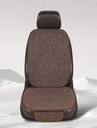  Cojín para Asiento de Auto de Lino de Alta Calidad Antideslizante Resistente a la Suciedad Cómodo Lavable a Máquina Todo el Año Ajuste Universal