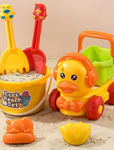  ビーチサンドバケツとシャベルセット - 砂型付きの子供用ビーチおもちゃ、旅行用子供と幼児用シリコンビーチサンドバケツ