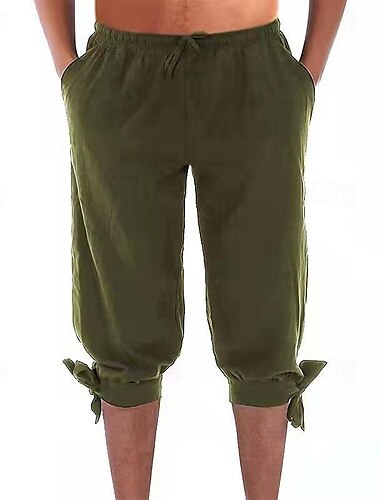  Vintage Mittelalterlich Renaissance Hose Shorts Piratenhose Ren Faire Pirat Wikinger Kreuzritter Herren Seeräuber Fantasie Hose Sommer