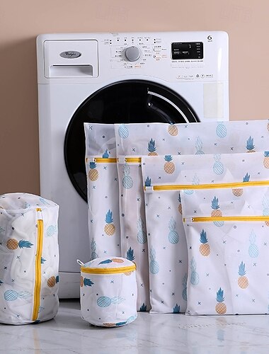  Lot de 6 sacs à linge en maille pour linge délicat, sacs pour laver le linge délicat, sacs à linge en maille, sac à linge délicat pour jeans, chemisier, bas, soutien-gorge
