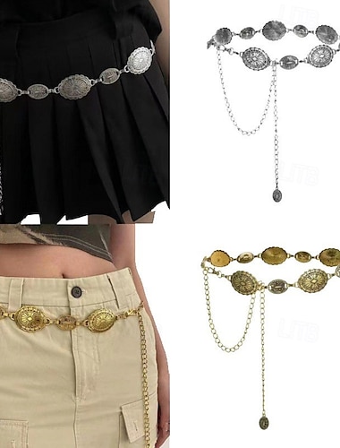  Retro vintage Middeleeuws Renaissance Taille ketting Ketting Riemen Ren Faire Tailleketting Piraat Elf Dames Keltisch Fantasie Maskerade Casual / Dagelijks Volwassenen Ceintuur Alle seizoenen