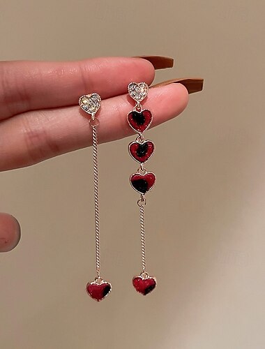  Pendientes de corazón para regalar a mamá, esposa, novia o mejor amiga: joyas elegantes y delicadas para el Día de la Madre, San Valentín, Navidad, aniversario y cumpleaños. &Accesorio versátil para