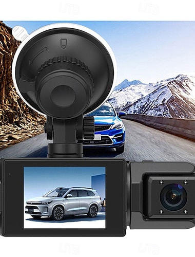  1080p full hd wifi auto dashcam 3 kanaals opname voor links rechts achter nachtzicht lusopname 24-uurs parkeermonitor