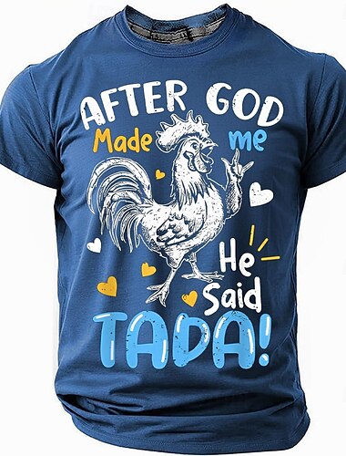  Per uomo Animale Divertente Maglietta Manica Corta maglietta Stampa 3D Girocollo Camicia Moda Esagerato Designer Feste Casuale Quotidiano Nero Rosso Blu Estate Primavera Tutte le stagioni