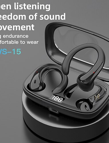  Trådløse øretelefoner med ladeboks ladevisning egnet smarttelefoner stereo øretelefoner med mikrofon langvarig batterilevetid