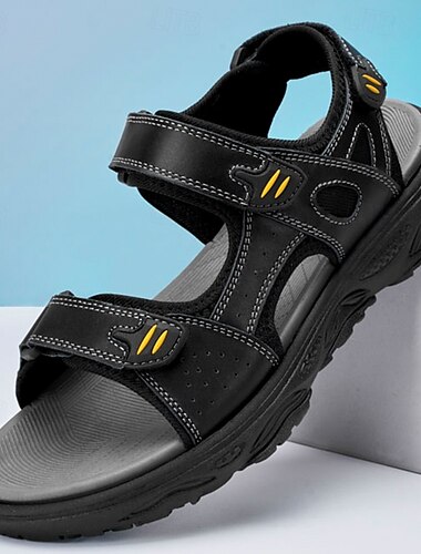  sandales sportives pour hommes avec brides velcro et semelle robuste – chaussures polyvalentes pour le sport, les activités de plein air et les voyages