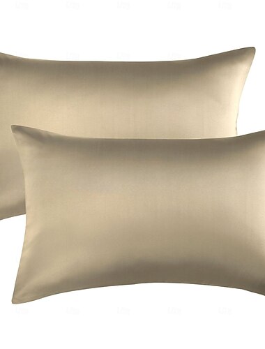  Matte Satin Kissenbezug Doppelseitiger Satin Kissenbezug Gewaschene Imitation Seide Kissenbezug