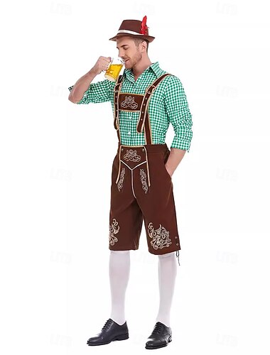  Oktoberfest / Bier Cosplay Kostüm Erwachsene Herren Cosplay Party Oktoberfestbier Einfaches Karnevalskostüm