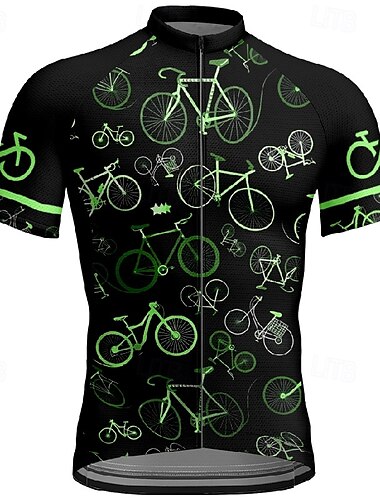  Męskie Koszulka rowerowa Krótki rękaw Rower Tee Tshirt Dżersej z 3 tylnymi kieszeniami Kolarstwo górskie Oddychający Szybkie wysychanie Anatomiczny kształt Odprowadzające wilgoć Żółty Niebieski