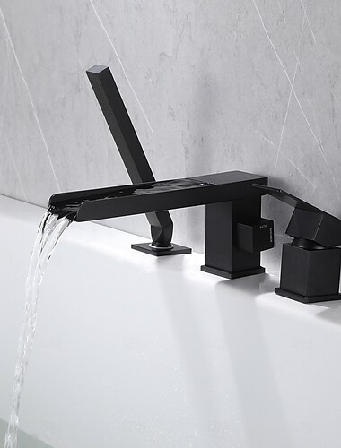  Badewannenarmatur - Moderne zeitgenössische Lackierte Oberflächen Römische Badewanne Messingventil Bath Shower Mixer Taps